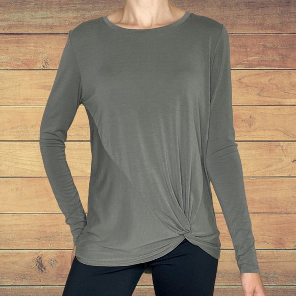 DECJUBA Tops - Decjuba Long Sleeve Khaki Green Top
